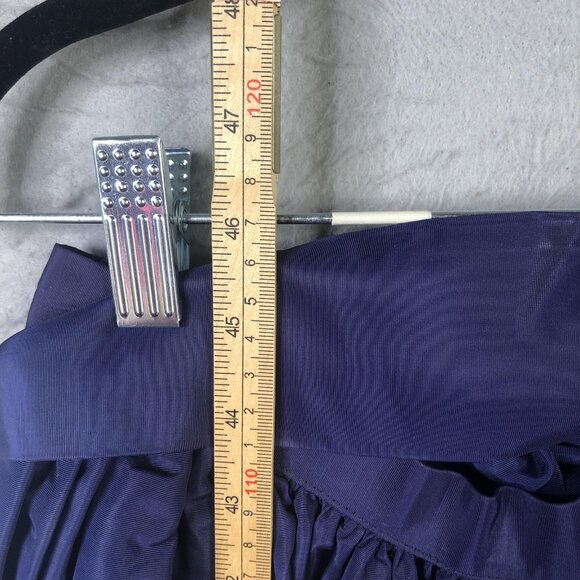 VINTAGE Albert Capraro Skirt Womens 10 Purple Maxi Belted Evening Formal 70s - Picture 4 of 16